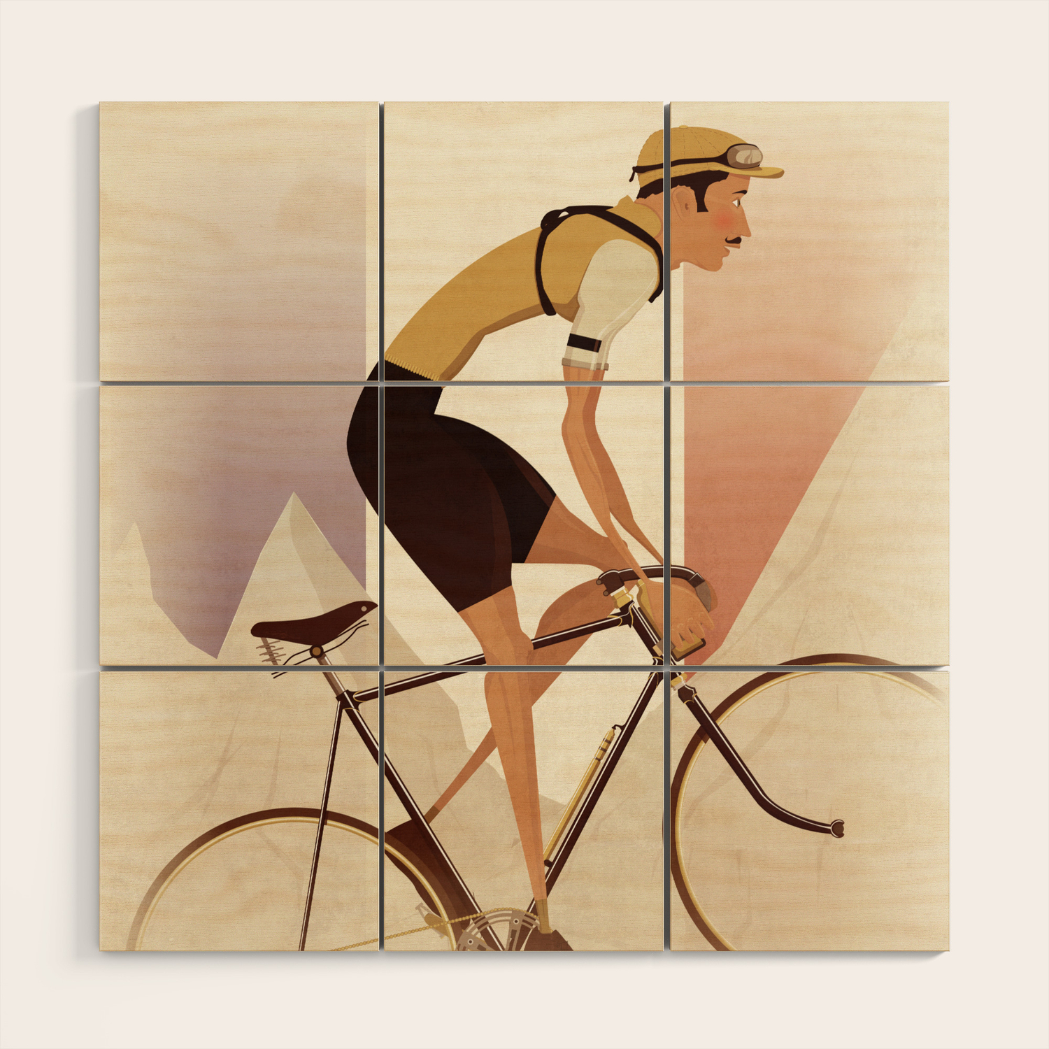 Tour De France Cycling Grand Tour Wood Wall Art By Andyscullion Society6