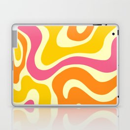 Warped Swirl Marble Pattern (pink/orange/yellow) Laptop Skin