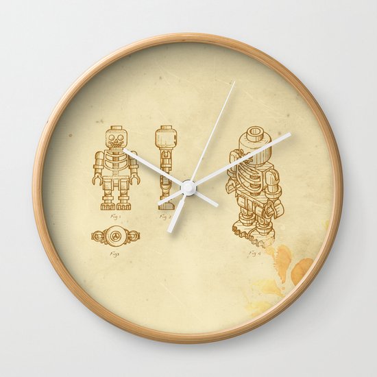 Lego Skeleton Wall Clock