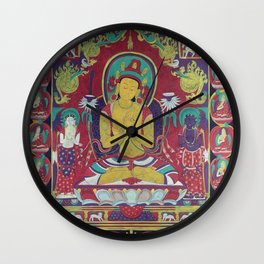 Manjushri Thangka Wall Clock