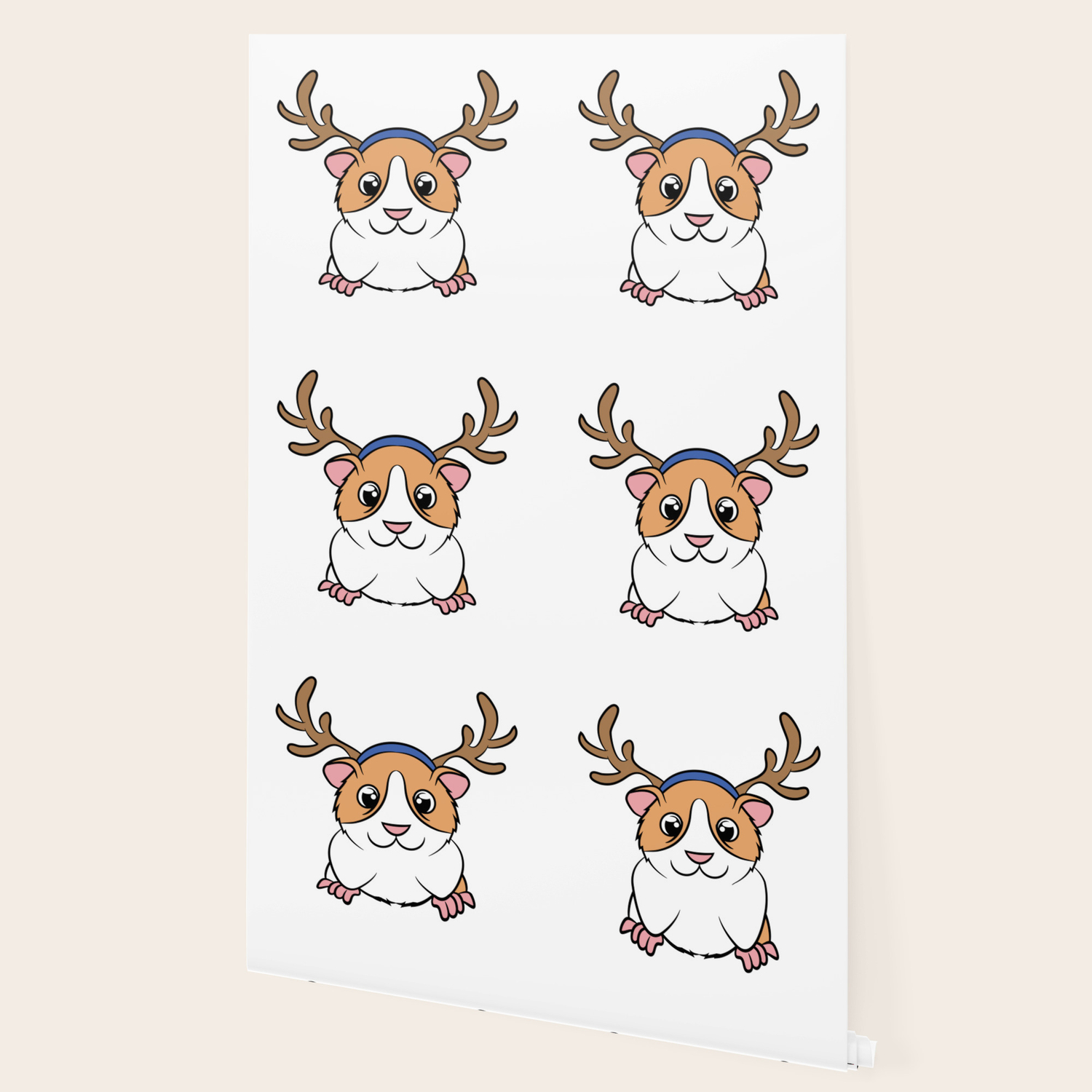 Cute And Adorable Guinea Pig Reindeer Tee Design Perfect Gift