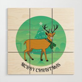 Masked Rudolph Wood Wall Art