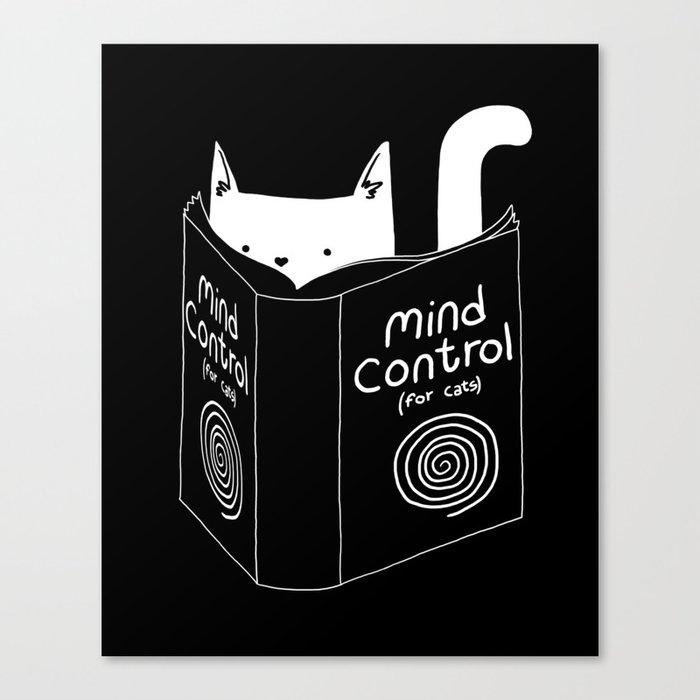 Mind Control 4 Cats Canvas Print