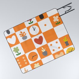 Color object checkerboard collection 3 Picnic Blanket