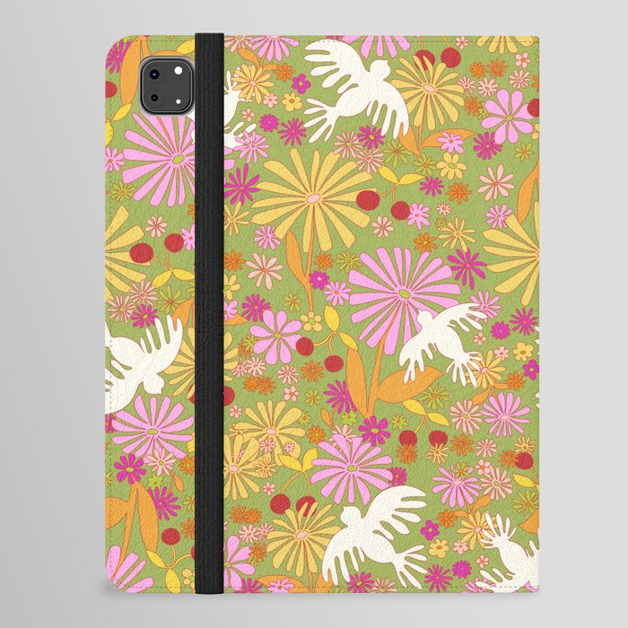 Birds & Flowers iPad Folio Case