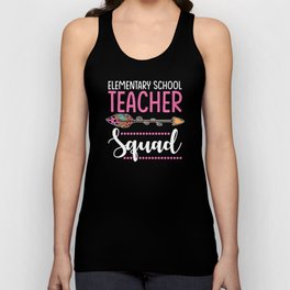 Elementary School Squad Teacher Women Group Unisex Tank Top