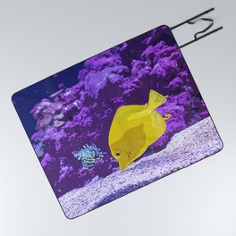 Yellow Oscar Fish Photography Picnic Blanket