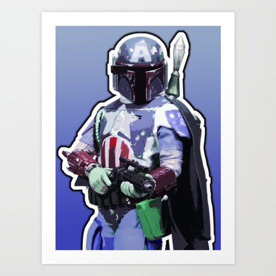 Captain Fett Art Print