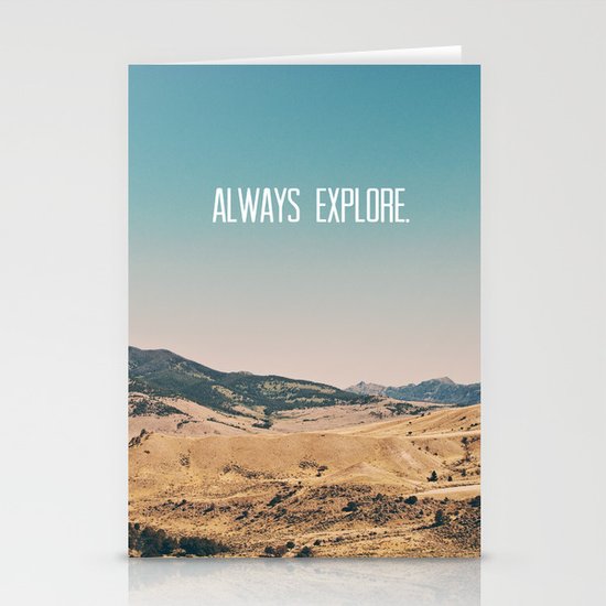 Always Explore Stationery Cards