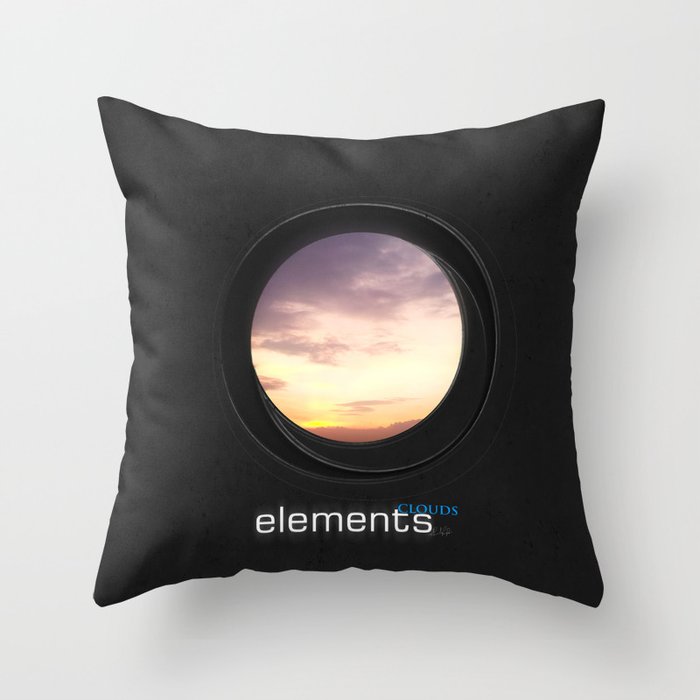 elements | clouds Throw Pillow