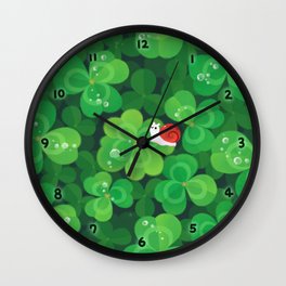 Happy lucky snail Wall Clock