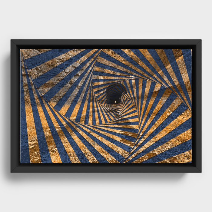 Paw Paw Tunnel - Spiral Psychedelia Framed Canvas