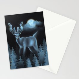 Cryptid: White Stag Stationery Card