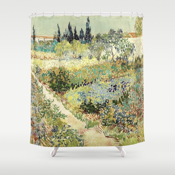 Vincent Van Gogh : Garden at Arles Shower Curtain