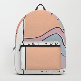 Ocean Surf "Let Your Happiness Be the Waves" // Chill Retro Minimalist Colorful California Summer  Backpack | Watercolor Design, Pink Purple Lavender, Positive The And Of, Picture Photos Home, Curated, Aesthetic Vsco Girl, Modern Vintage Cali, Laguna Sun Wave, Surfing Surfer Happy, Trippy Orange Vibes 
