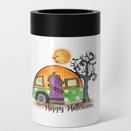 Happy Halloween witch camper halloween Can Cooler