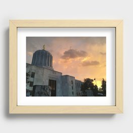 Sunset in Salem Recessed Framed Print