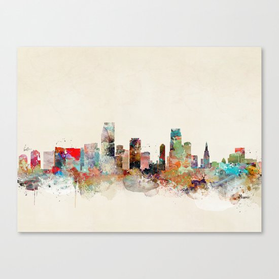 miami florida Canvas Print