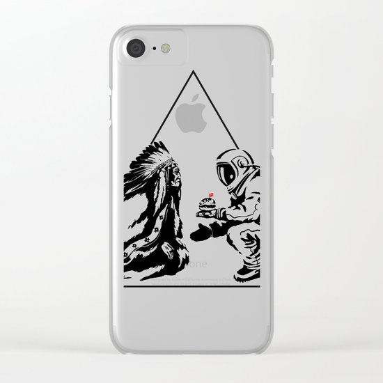 Columbus Day Clear iPhone Case