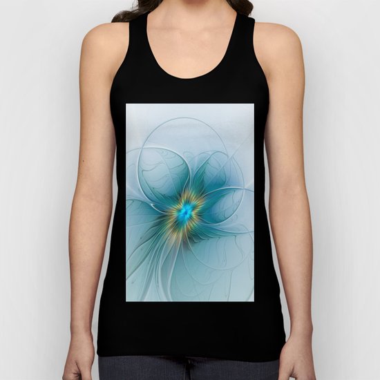 The little Beauty, Abstract Fractal Art Unisex Tank Top