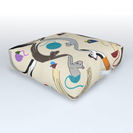 Play Time Cats Outdoor Floor Cushion