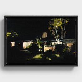 Miami Nocturne Framed Canvas