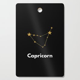 Capricorn, Capricorn Zodiac, Black Cutting Board