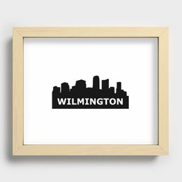 Wilmington Skyline Recessed Framed Print