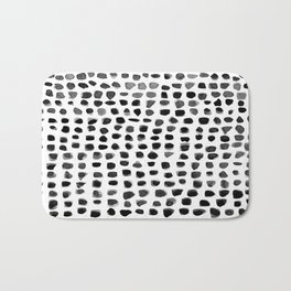 Dots (Black) Bath Mat