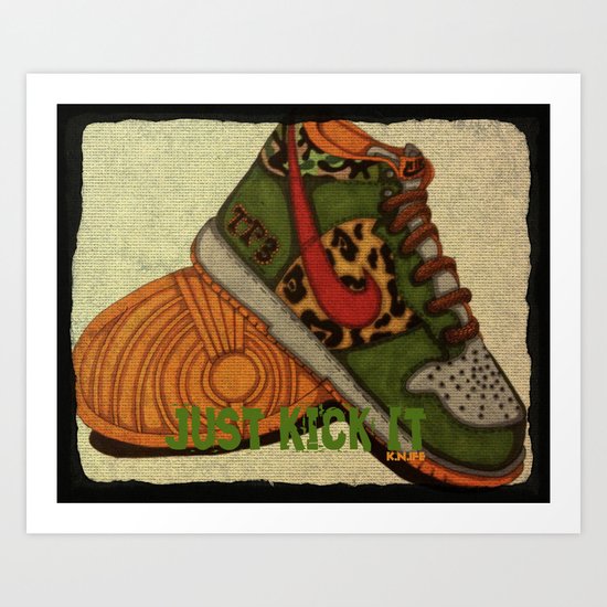 Just Kickin It! Art Print