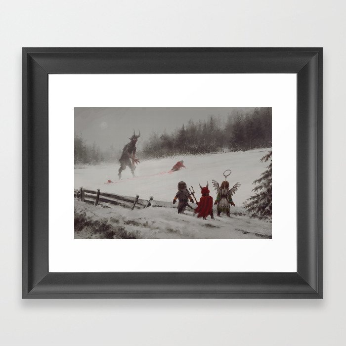 no gifts this year Framed Art Print