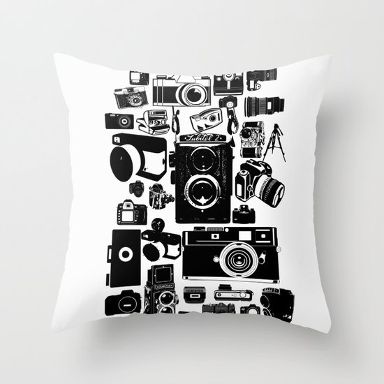 Cameras Throw Pillow