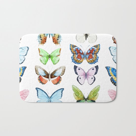 Butterfly Pattern 05 Bath Mat