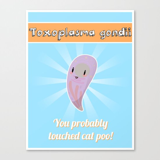Toxoplasma gondii - PSA Canvas Print