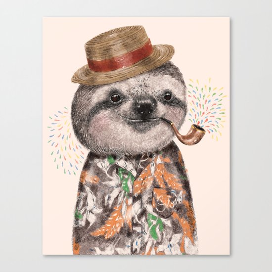 Mr.Sloth Canvas Print