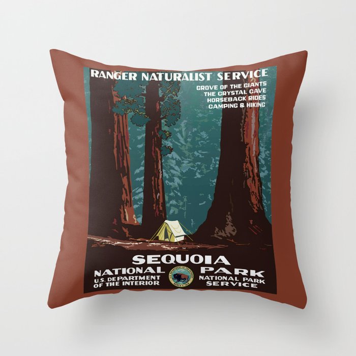 Sequoia National Park Throw Pillow