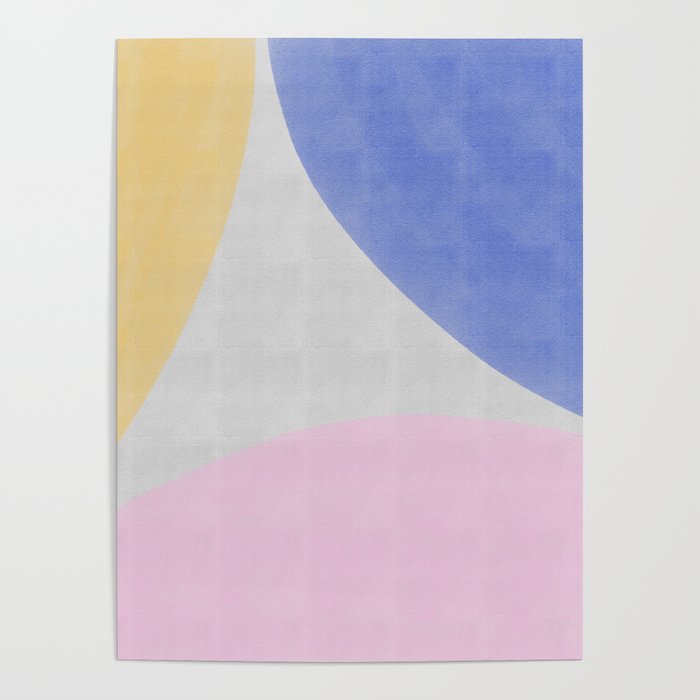 Trinity color round pattern Poster