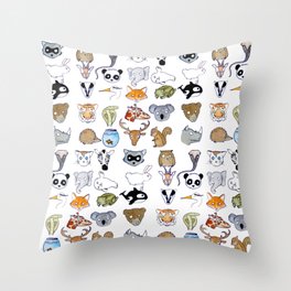 animals Throw Pillow