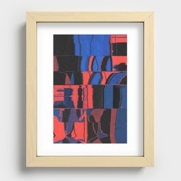 Red and blue II Recessed Framed Print