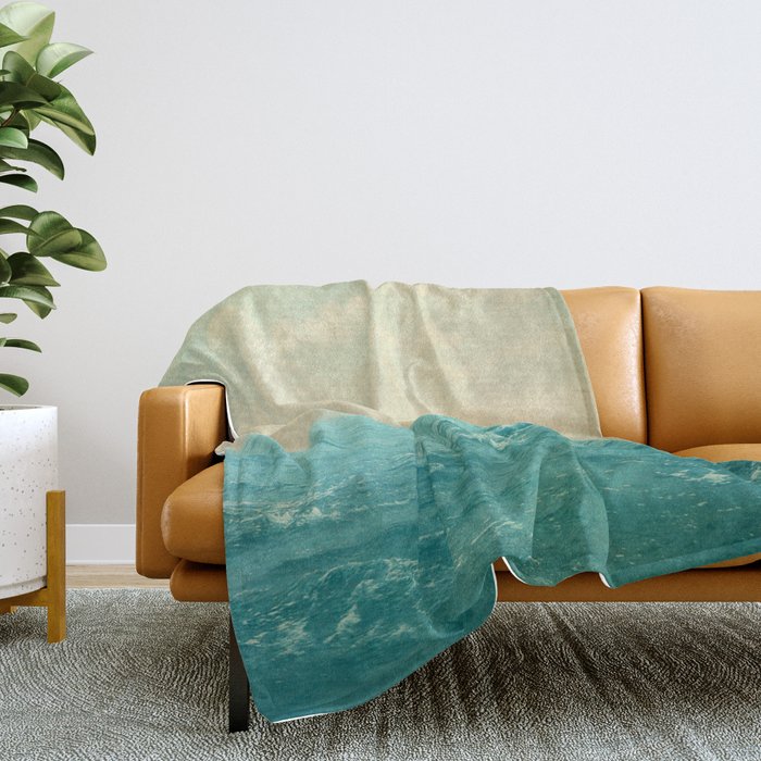 Beach scene deals throw blanket