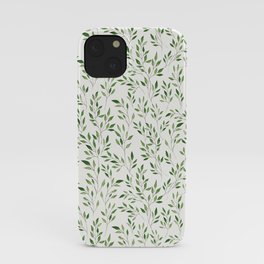 Eucalyptus Leaves Pattern iPhone Case