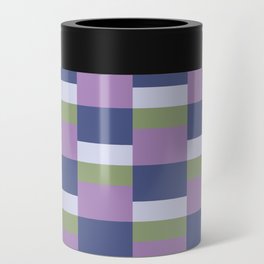 Geometric Color Tiles Pattern Can Cooler