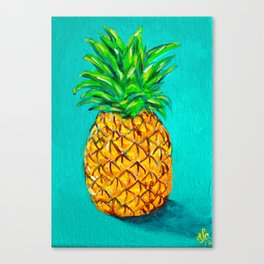 Pineapple Painting Canvas Prints For Any Decor Style Society6