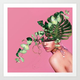 Lady Flowers VI Art Print