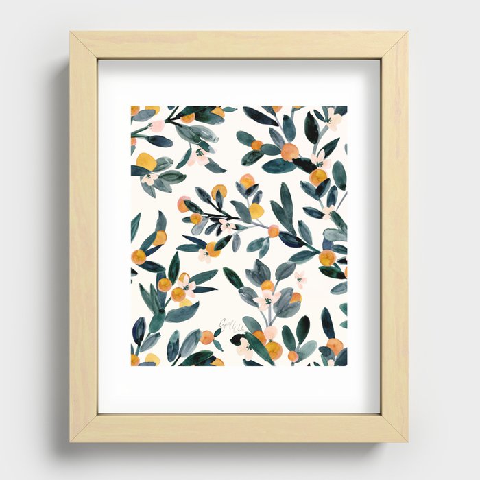 Clementine Sprigs Recessed Framed Print
