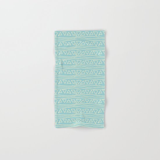 Blue Scribbles Pattern 05 Hand & Bath Towel
