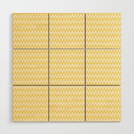 Retro Outdoor Party Yellow Wood Wall Art
