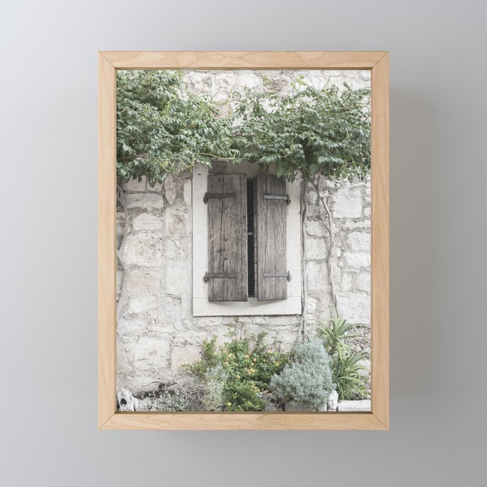 Mediterranean Window  Framed Mini Art Print