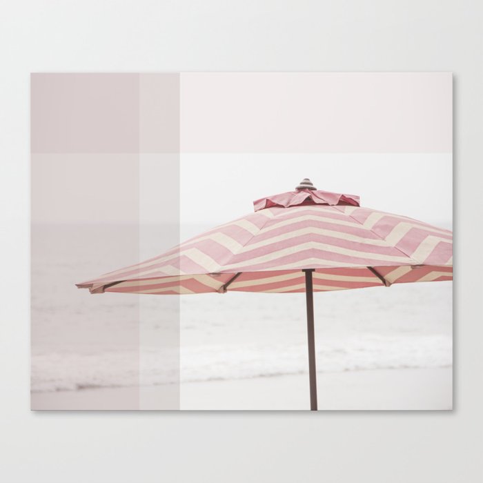 Beach Umbrella I Canvas Print By Purenaturephotos Society6 Beach Umbrella I Canvas Print