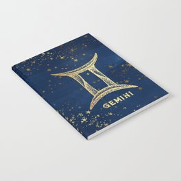 Gemini Zodiac Sign Notebook